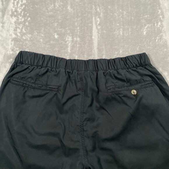 Venroy Pants Large Black Tencel Linen Drawstring Pull On Luxury Casual Stretch - Picture 7 of 11